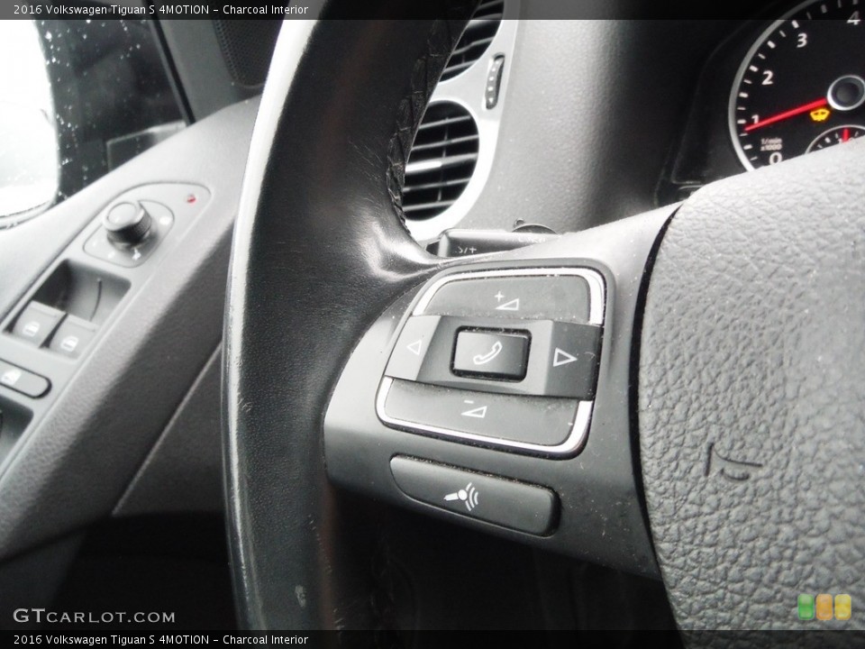 Charcoal Interior Steering Wheel for the 2016 Volkswagen Tiguan S 4MOTION #144353687