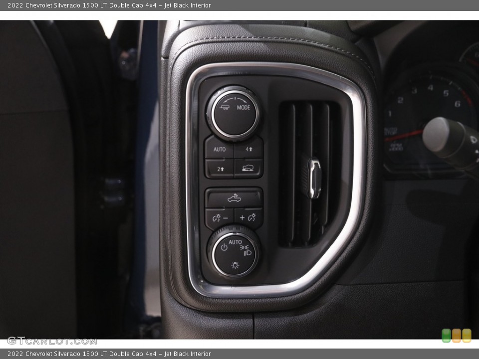 Jet Black Interior Controls for the 2022 Chevrolet Silverado 1500 LT Double Cab 4x4 #144354305