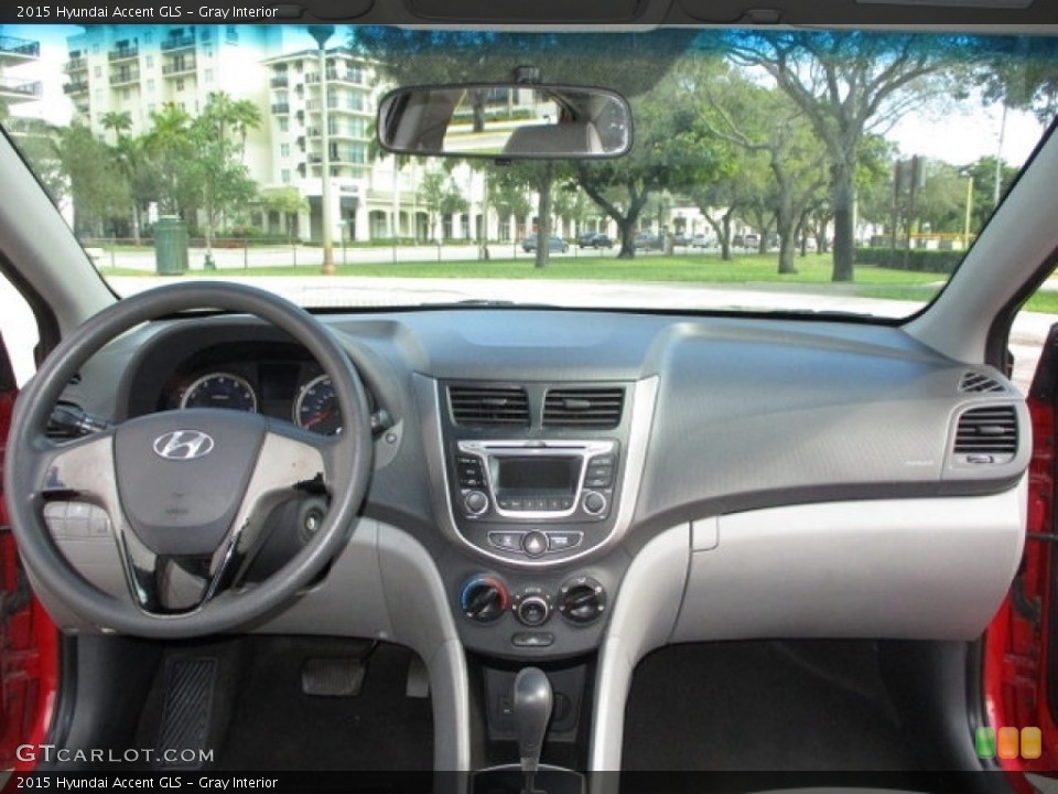 Gray Interior Dashboard for the 2015 Hyundai Accent GLS #144355920