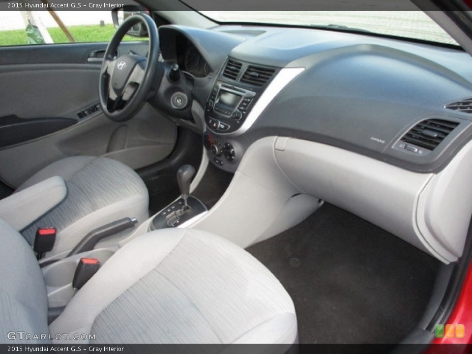 Gray Interior Dashboard for the 2015 Hyundai Accent GLS #144356073