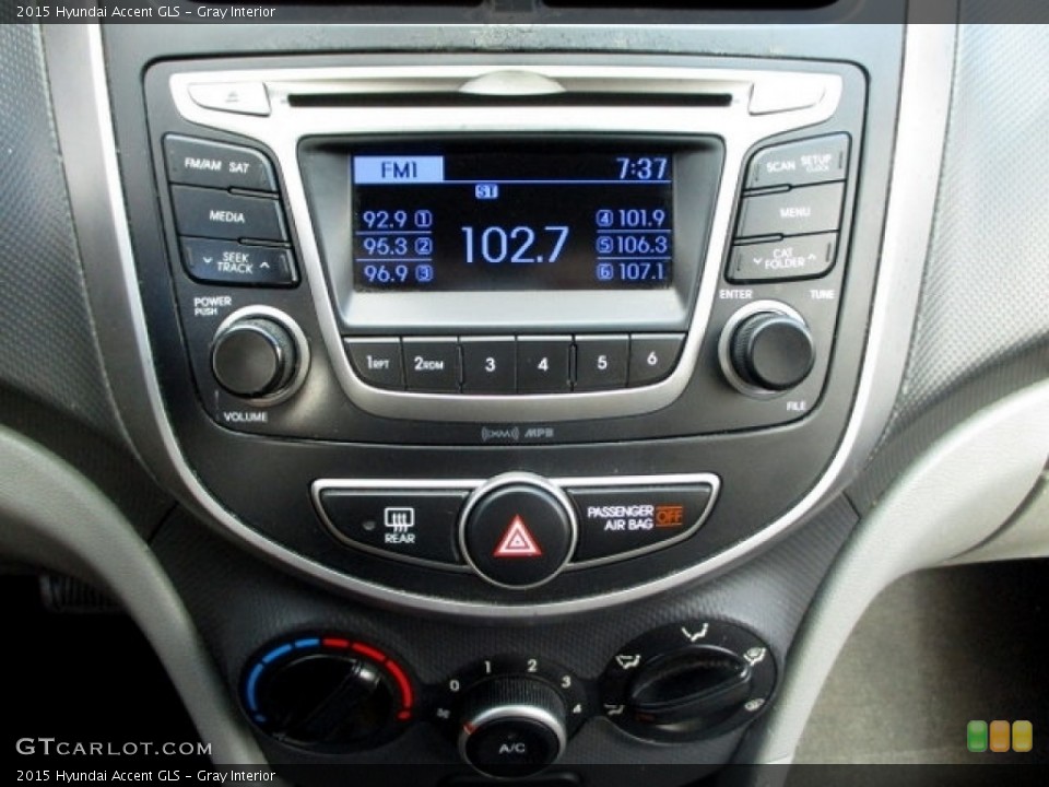 Gray Interior Controls for the 2015 Hyundai Accent GLS #144356271