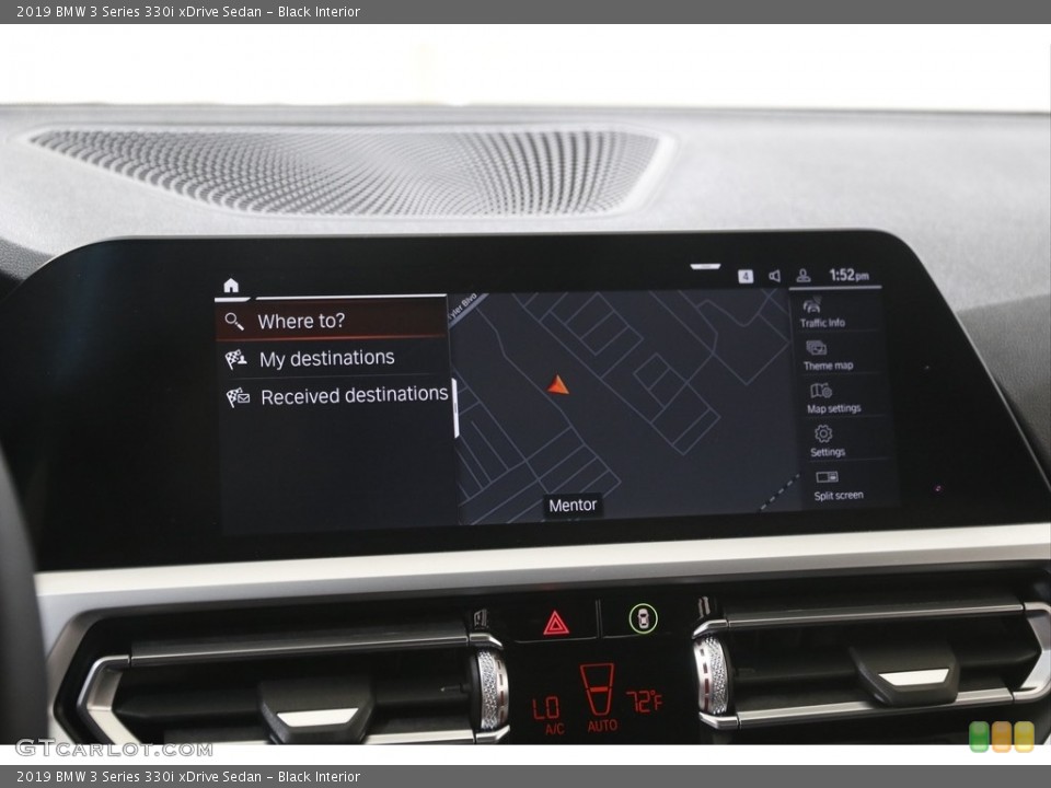 Black Interior Navigation for the 2019 BMW 3 Series 330i xDrive Sedan #144356343