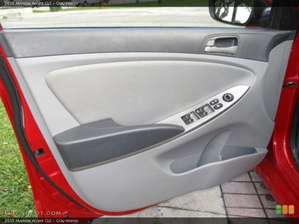 Gray Interior Door Panel for the 2015 Hyundai Accent GLS #144356346