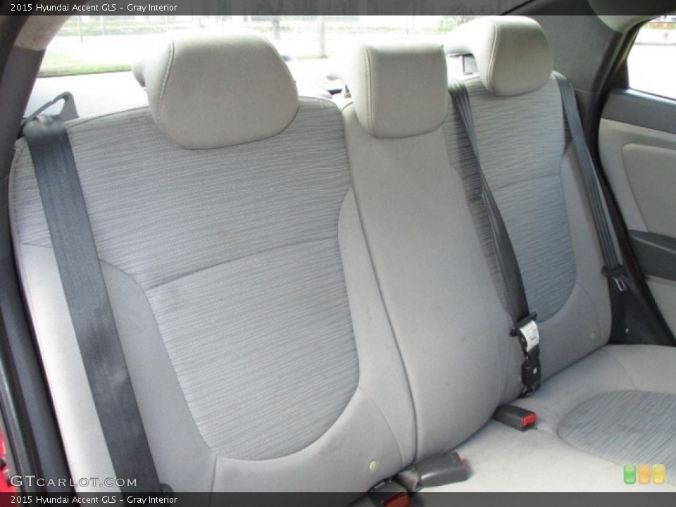 Gray Interior Rear Seat for the 2015 Hyundai Accent GLS #144356403