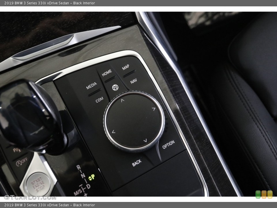 Black Interior Controls for the 2019 BMW 3 Series 330i xDrive Sedan #144356412