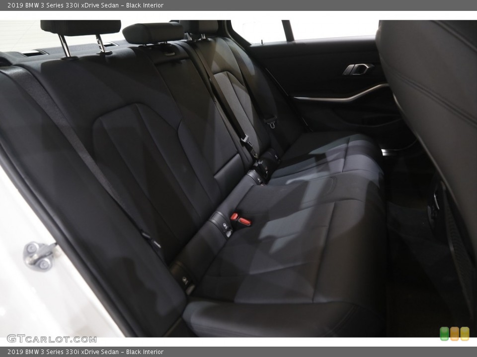 Black Interior Rear Seat for the 2019 BMW 3 Series 330i xDrive Sedan #144356448