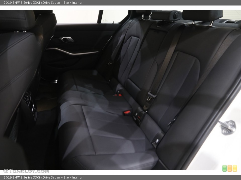 Black Interior Rear Seat for the 2019 BMW 3 Series 330i xDrive Sedan #144356466