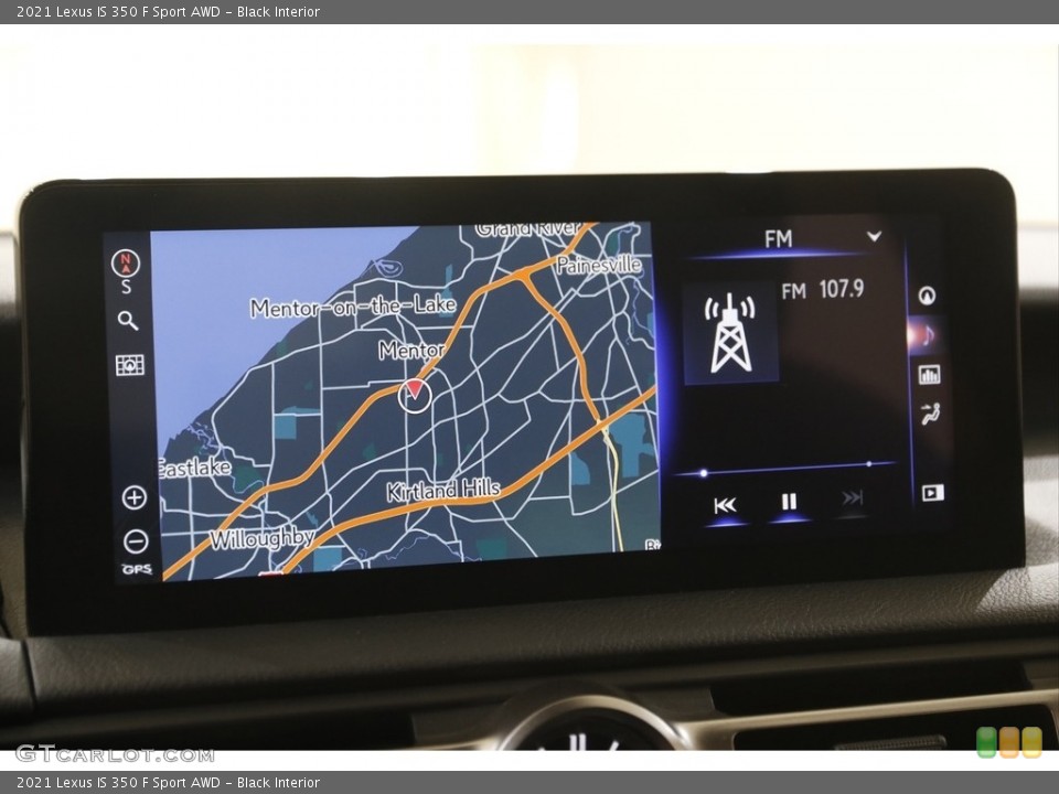 Black Interior Navigation for the 2021 Lexus IS 350 F Sport AWD #144358146
