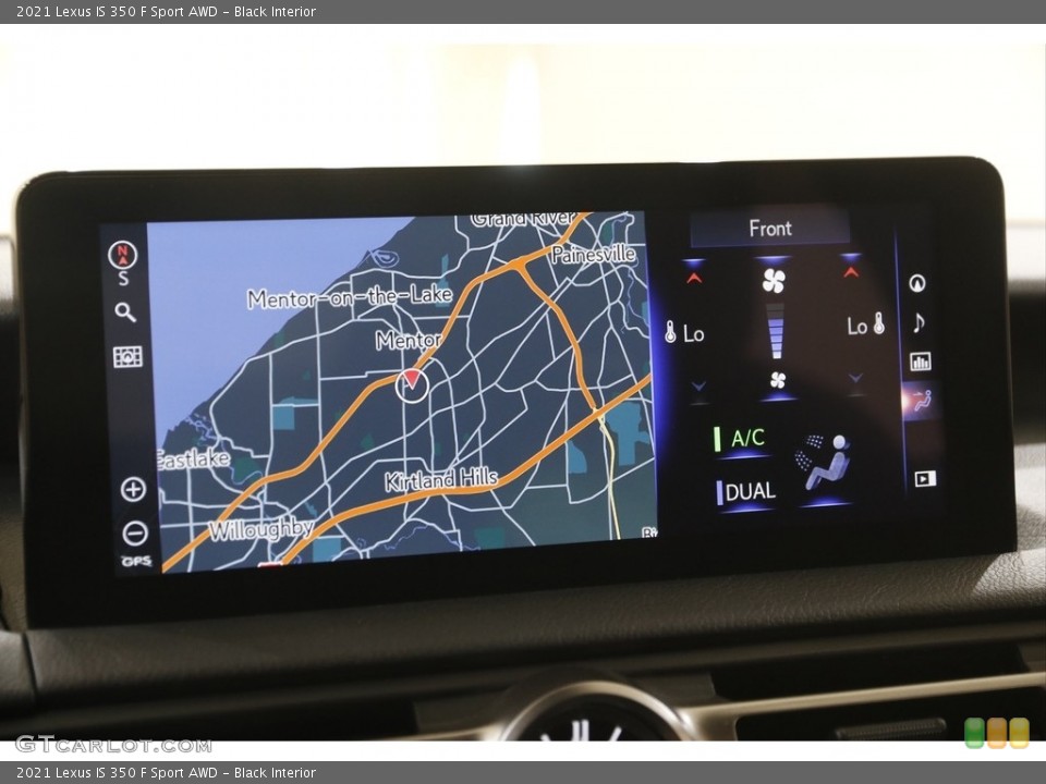 Black Interior Navigation for the 2021 Lexus IS 350 F Sport AWD #144358176