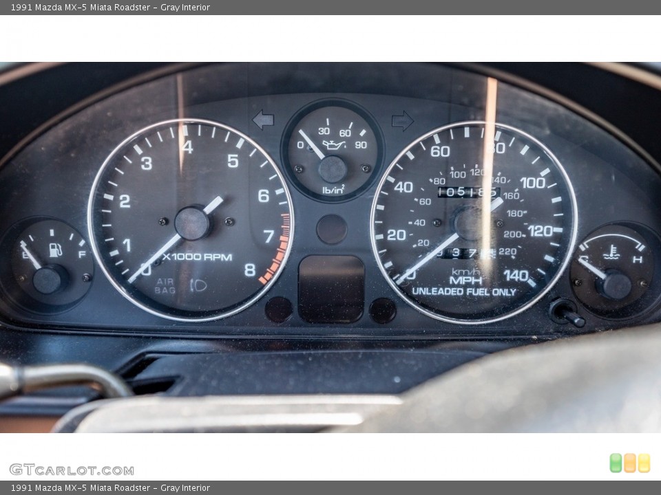 Gray Interior Gauges for the 1991 Mazda MX-5 Miata Roadster #144358296