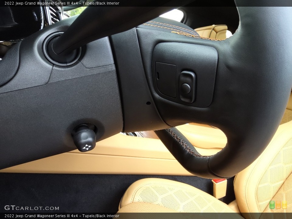 Tupelo/Black Interior Steering Wheel for the 2022 Jeep Grand Wagoneer Series III 4x4 #144358305