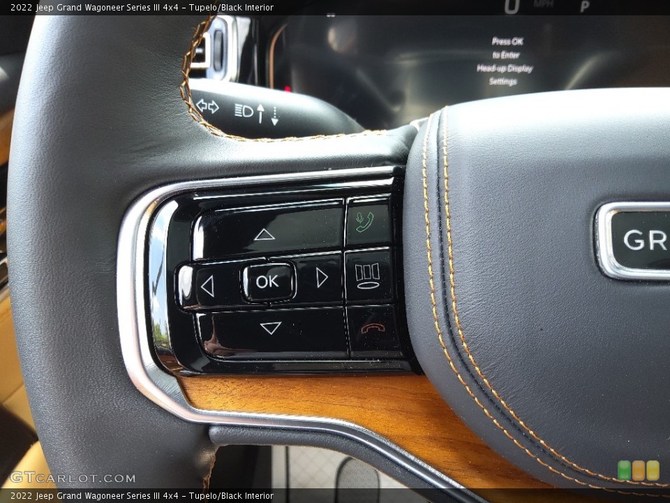 Tupelo/Black Interior Steering Wheel for the 2022 Jeep Grand Wagoneer Series III 4x4 #144358659