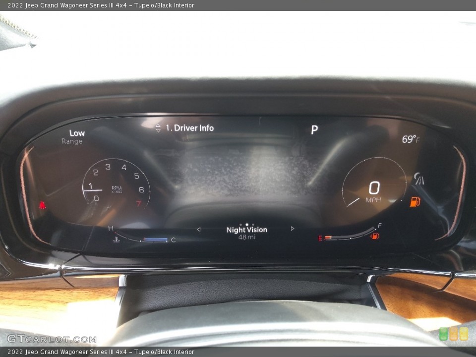 Tupelo/Black Interior Gauges for the 2022 Jeep Grand Wagoneer Series III 4x4 #144358731