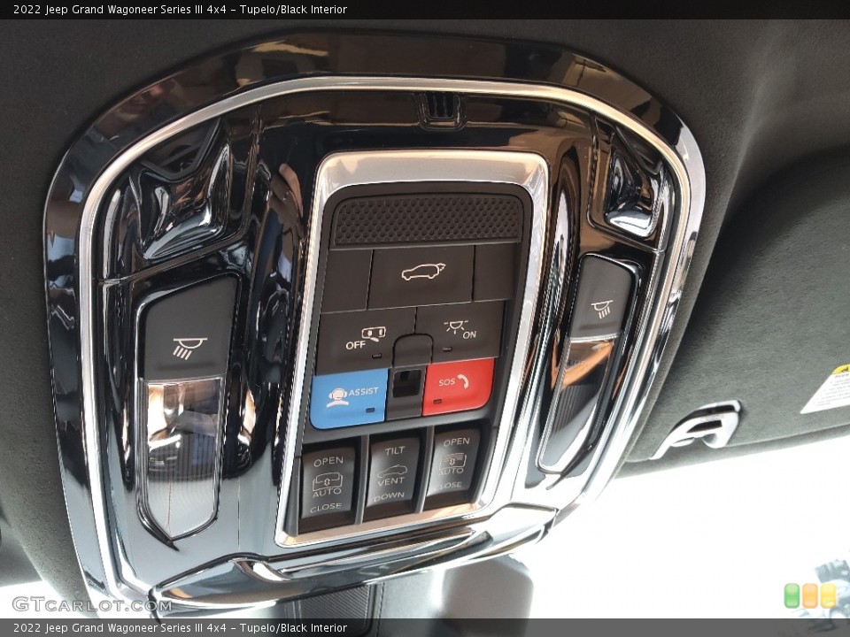Tupelo/Black Interior Controls for the 2022 Jeep Grand Wagoneer Series III 4x4 #144359154