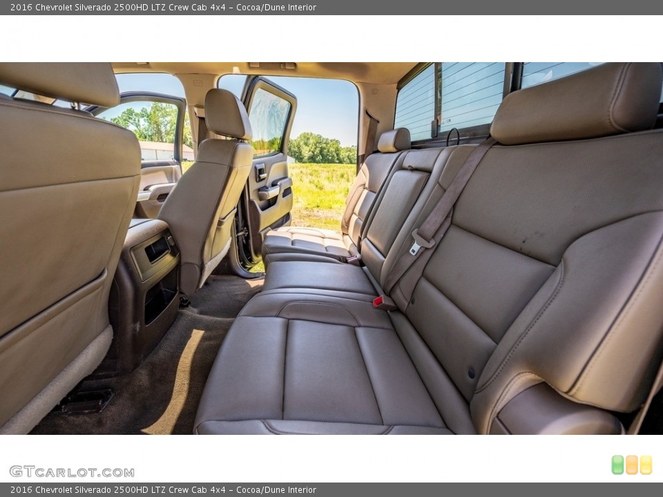 Cocoa/Dune Interior Rear Seat for the 2016 Chevrolet Silverado 2500HD LTZ Crew Cab 4x4 #144359172