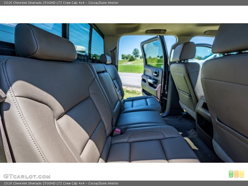 Cocoa/Dune Interior Rear Seat for the 2016 Chevrolet Silverado 2500HD LTZ Crew Cab 4x4 #144359205