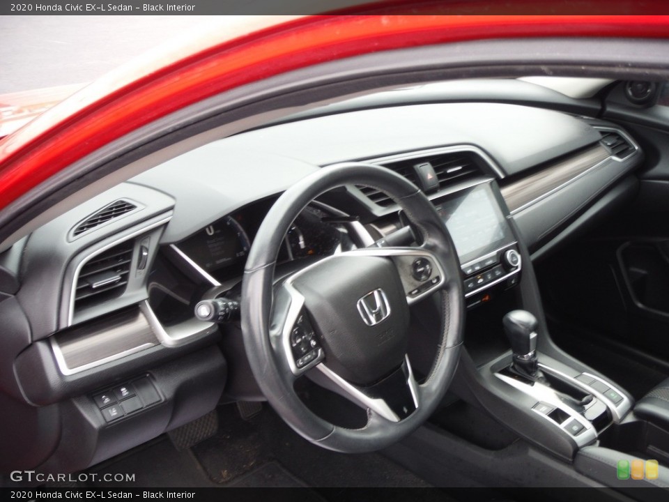 Black Interior Dashboard for the 2020 Honda Civic EX-L Sedan #144360840