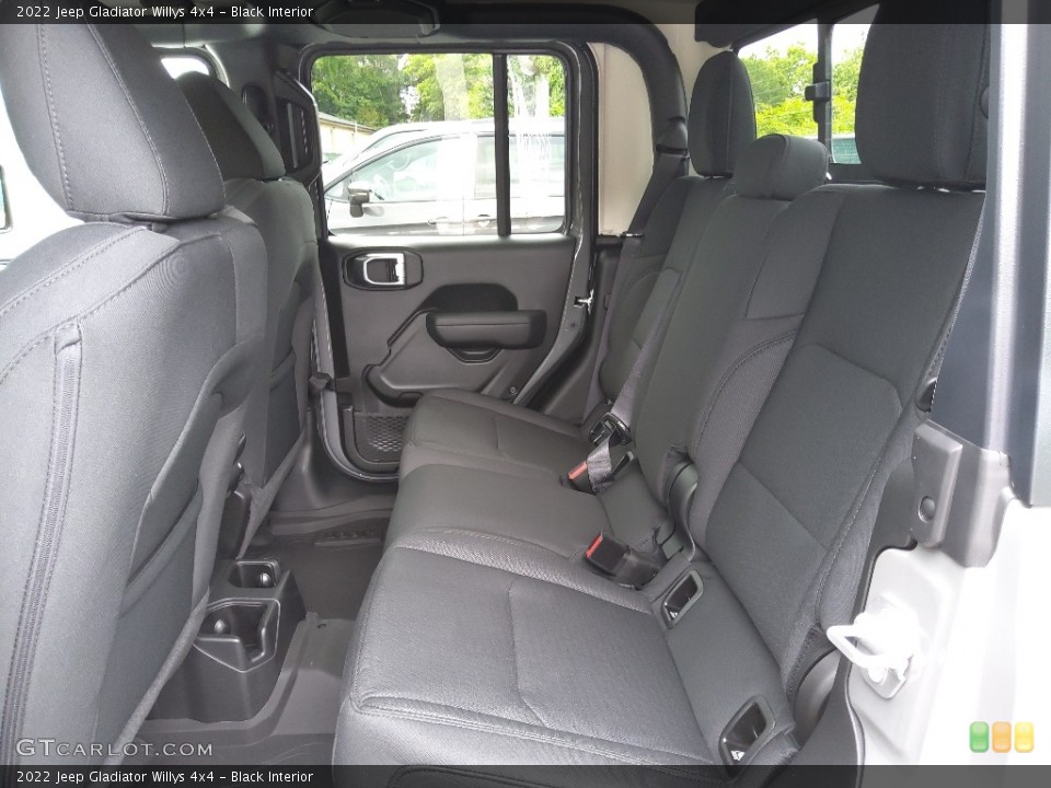 Black Interior Rear Seat for the 2022 Jeep Gladiator Willys 4x4 #144365056