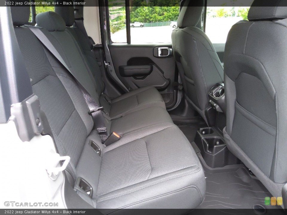 Black Interior Rear Seat for the 2022 Jeep Gladiator Willys 4x4 #144365116
