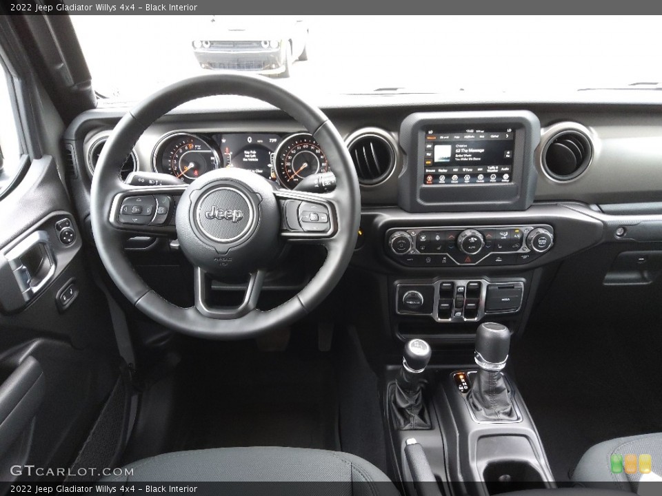 Black Interior Dashboard for the 2022 Jeep Gladiator Willys 4x4 #144365164