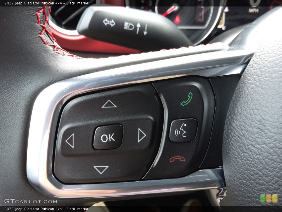 Black Interior Steering Wheel for the 2022 Jeep Gladiator Rubicon 4x4 #144366070