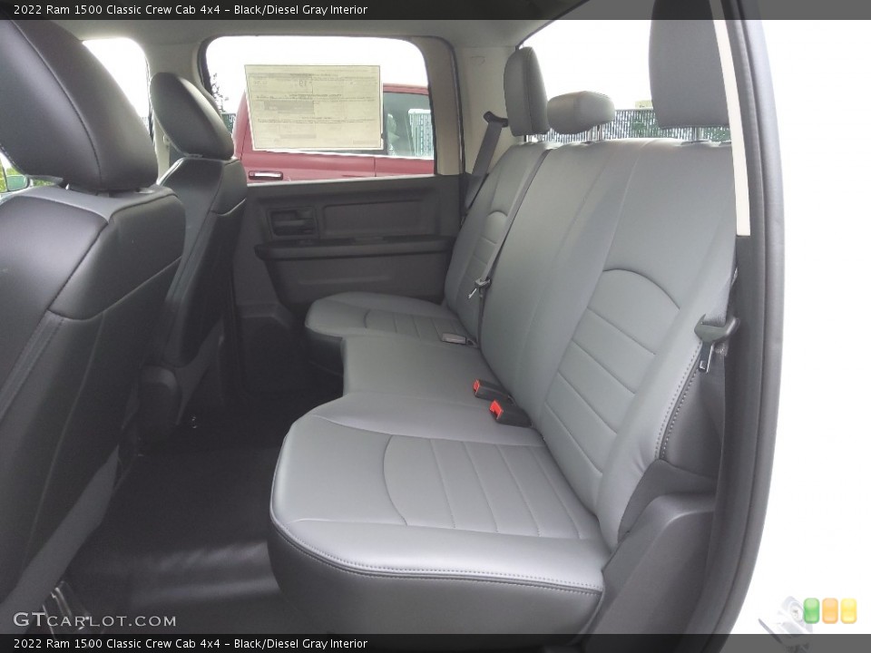 Black/Diesel Gray Interior Rear Seat for the 2022 Ram 1500 Classic Crew Cab 4x4 #144368374
