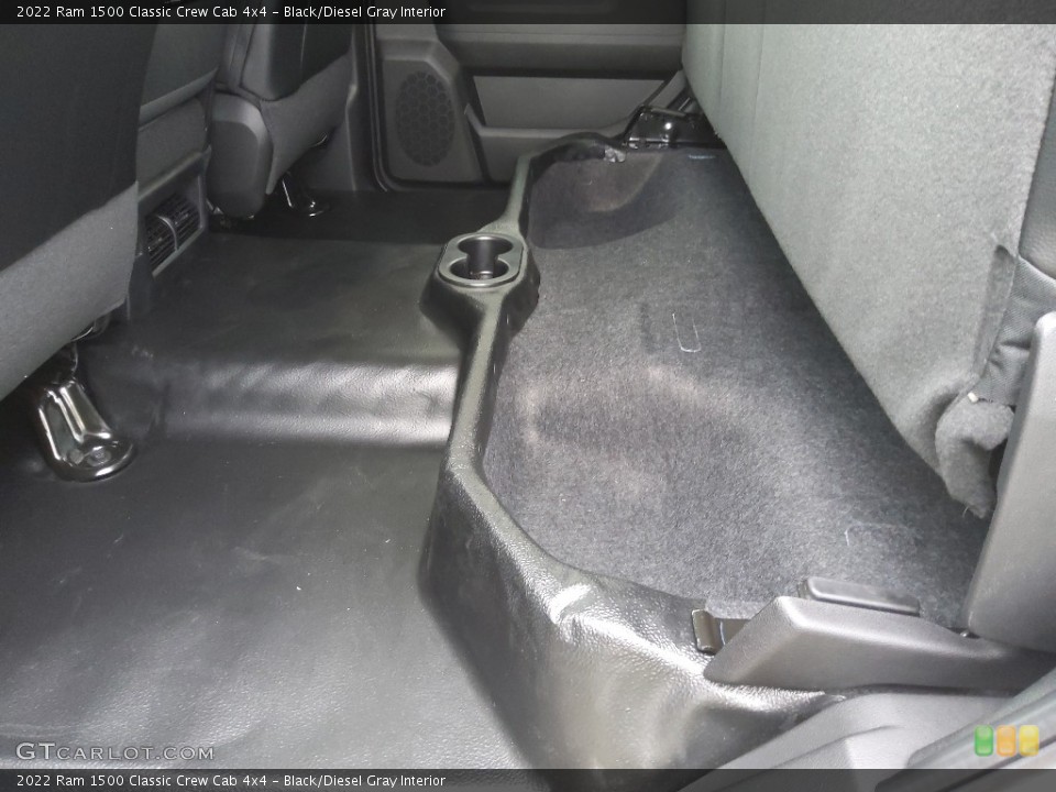 Black/Diesel Gray Interior Rear Seat for the 2022 Ram 1500 Classic Crew Cab 4x4 #144368398