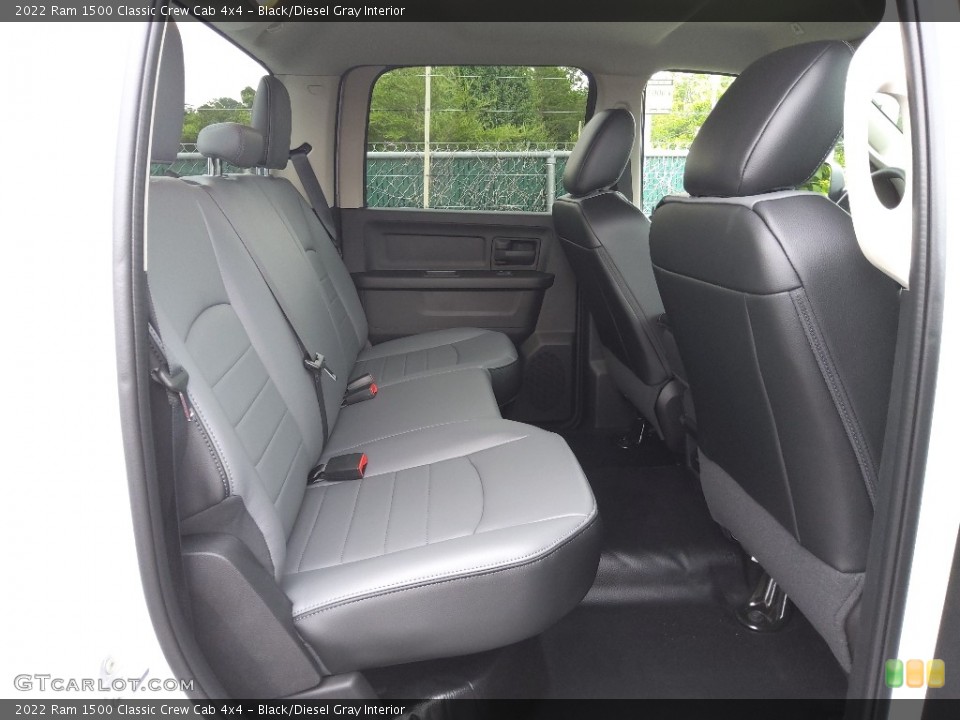 Black/Diesel Gray Interior Rear Seat for the 2022 Ram 1500 Classic Crew Cab 4x4 #144368425