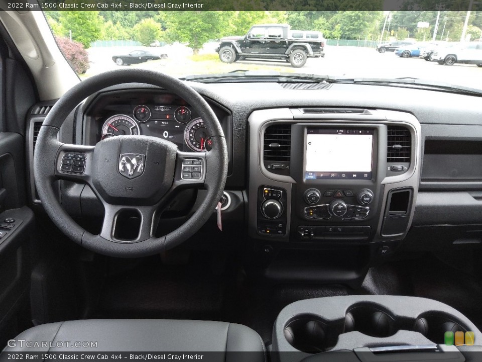 Black/Diesel Gray Interior Dashboard for the 2022 Ram 1500 Classic Crew Cab 4x4 #144368485