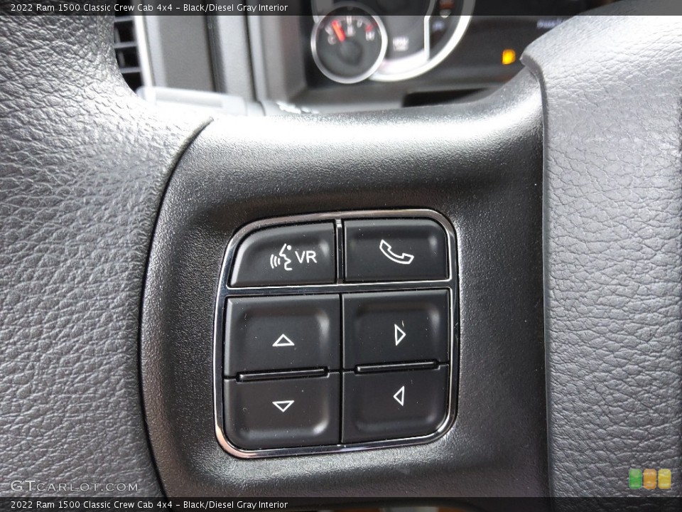 Black/Diesel Gray Interior Steering Wheel for the 2022 Ram 1500 Classic Crew Cab 4x4 #144368509