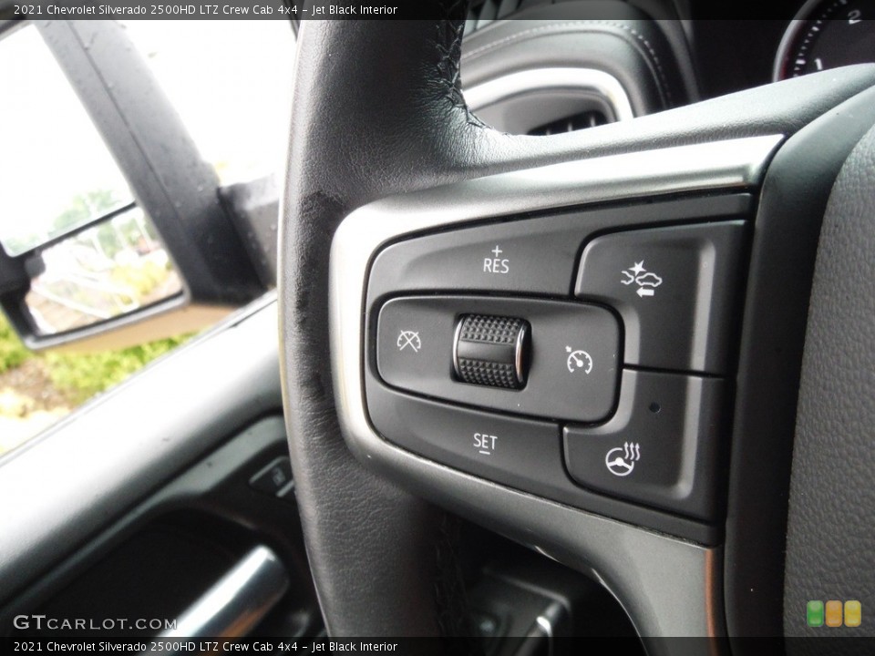 Jet Black Interior Steering Wheel for the 2021 Chevrolet Silverado 2500HD LTZ Crew Cab 4x4 #144371014