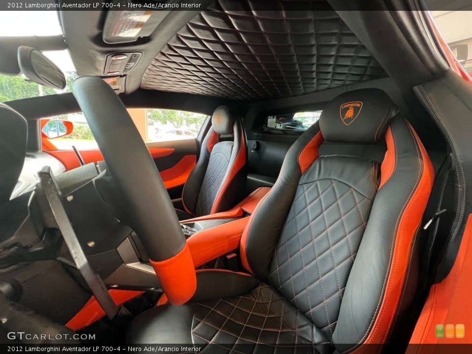 Nero Ade/Arancio Interior Front Seat for the 2012 Lamborghini Aventador LP 700-4 #144372818