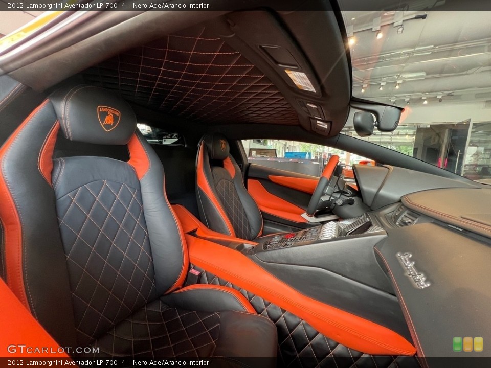 Nero Ade/Arancio Interior Front Seat for the 2012 Lamborghini Aventador LP 700-4 #144372841