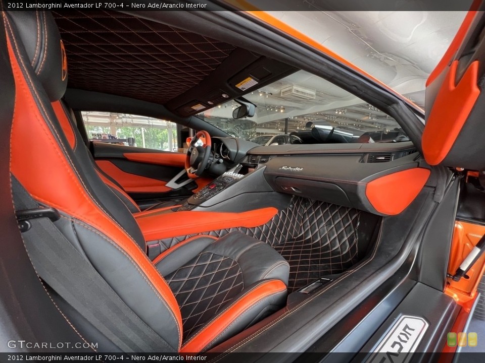Nero Ade/Arancio Interior Front Seat for the 2012 Lamborghini Aventador LP 700-4 #144372943
