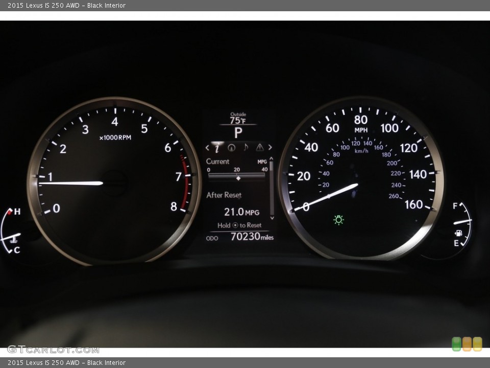 Black Interior Gauges for the 2015 Lexus IS 250 AWD #144373594