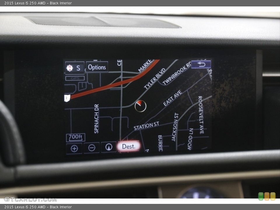 Black Interior Navigation for the 2015 Lexus IS 250 AWD #144373648