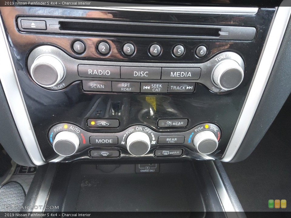 Charcoal Interior Controls for the 2019 Nissan Pathfinder S 4x4 #144374671