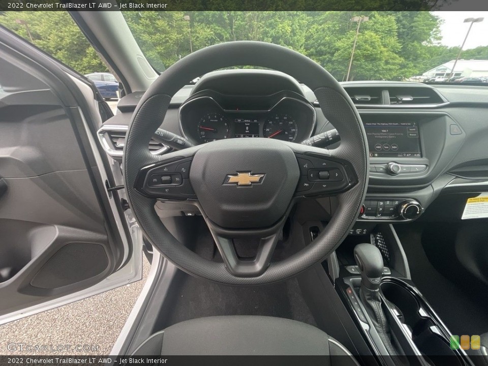 Jet Black Interior Steering Wheel for the 2022 Chevrolet TrailBlazer LT AWD #144374797