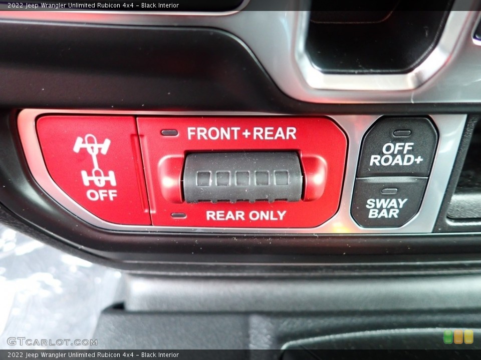 Black Interior Controls for the 2022 Jeep Wrangler Unlimited Rubicon 4x4 #144375865