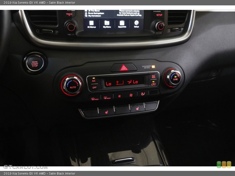 Satin Black Interior Controls for the 2019 Kia Sorento EX V6 AWD #144378629