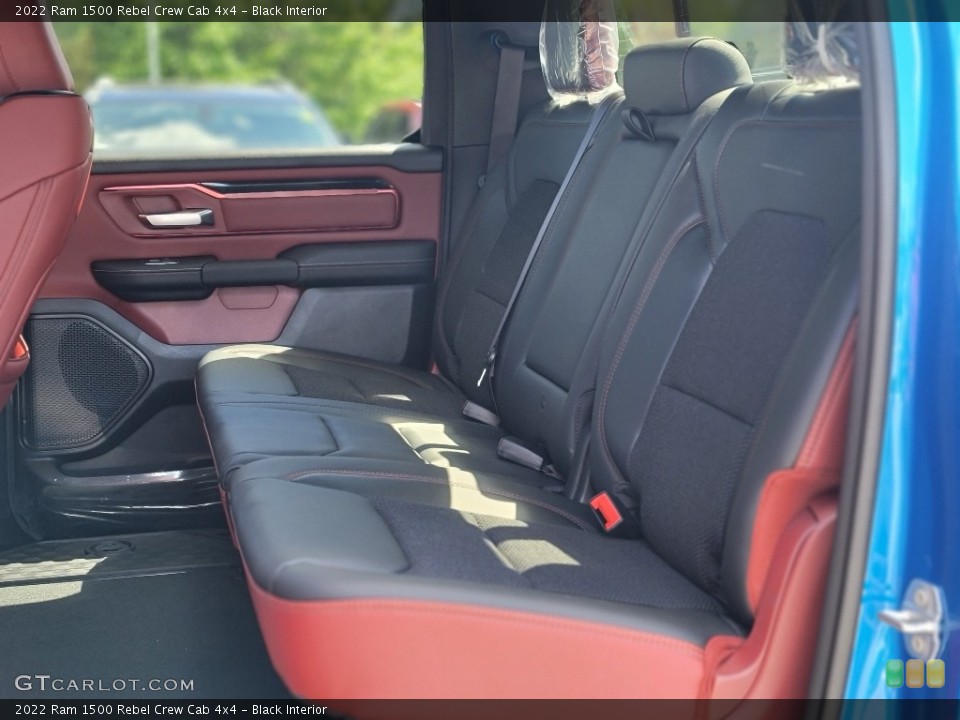 Black Interior Rear Seat for the 2022 Ram 1500 Rebel Crew Cab 4x4 #144381824