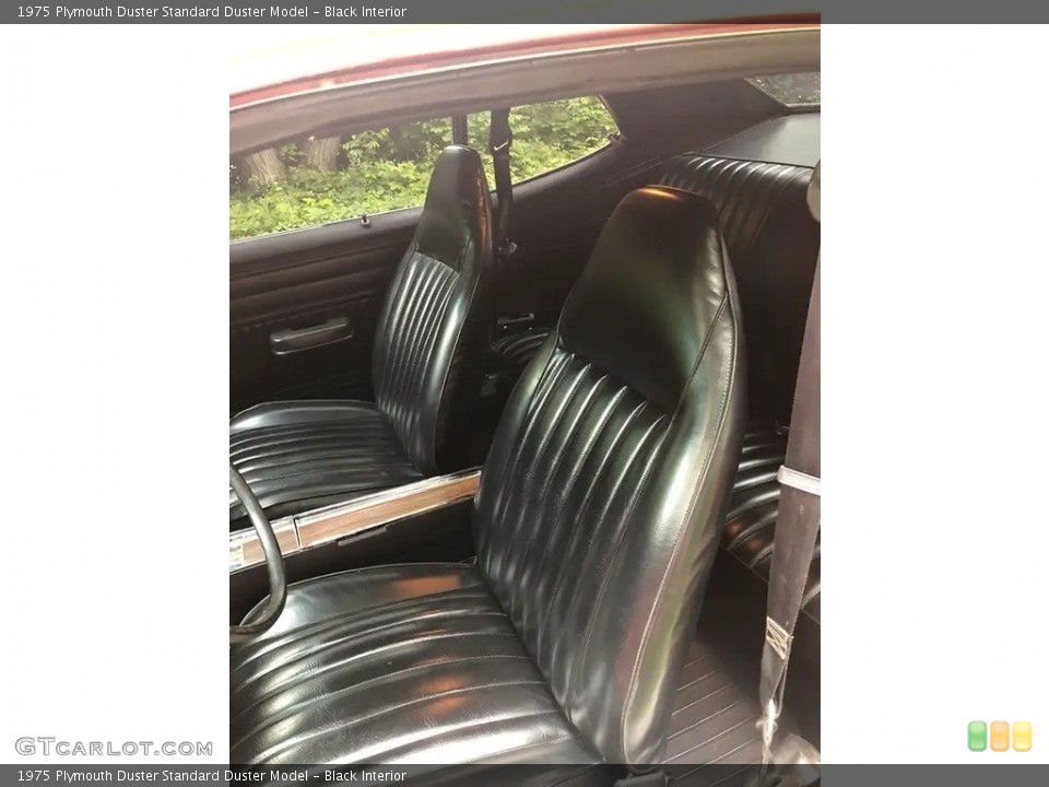 Black Interior Front Seat for the 1975 Plymouth Duster  #144382451