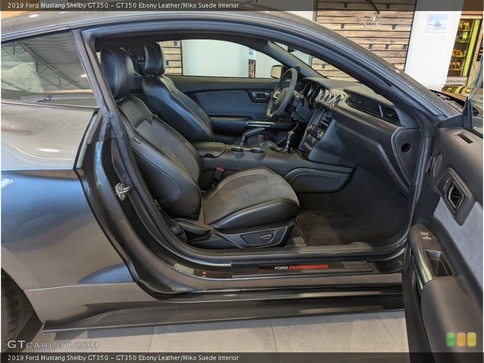 GT350 Ebony Leather/Miko Suede 2019 Ford Mustang Interiors