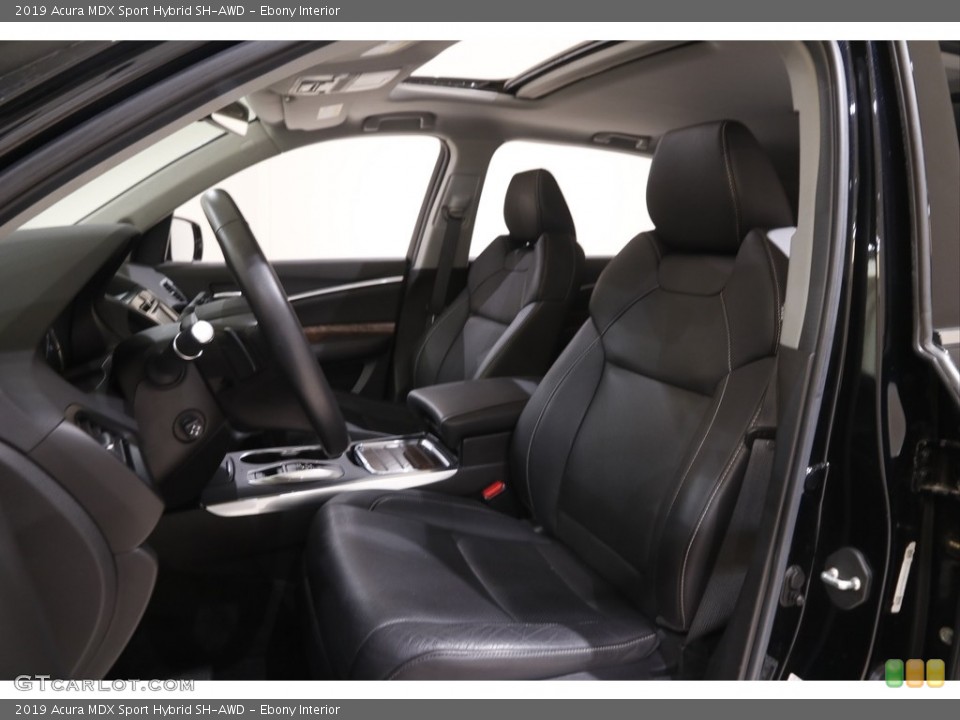Ebony Interior Front Seat for the 2019 Acura MDX Sport Hybrid SH-AWD #144385627