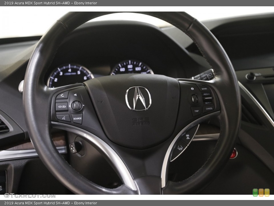 Ebony Interior Steering Wheel for the 2019 Acura MDX Sport Hybrid SH-AWD #144385675
