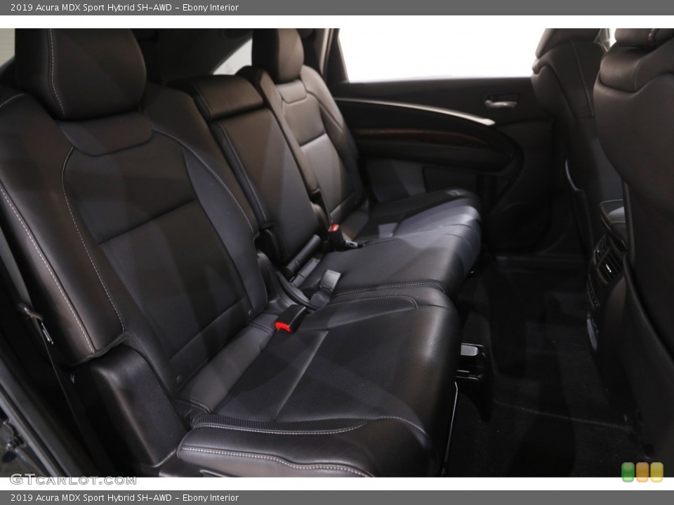 Ebony Interior Rear Seat for the 2019 Acura MDX Sport Hybrid SH-AWD #144385884