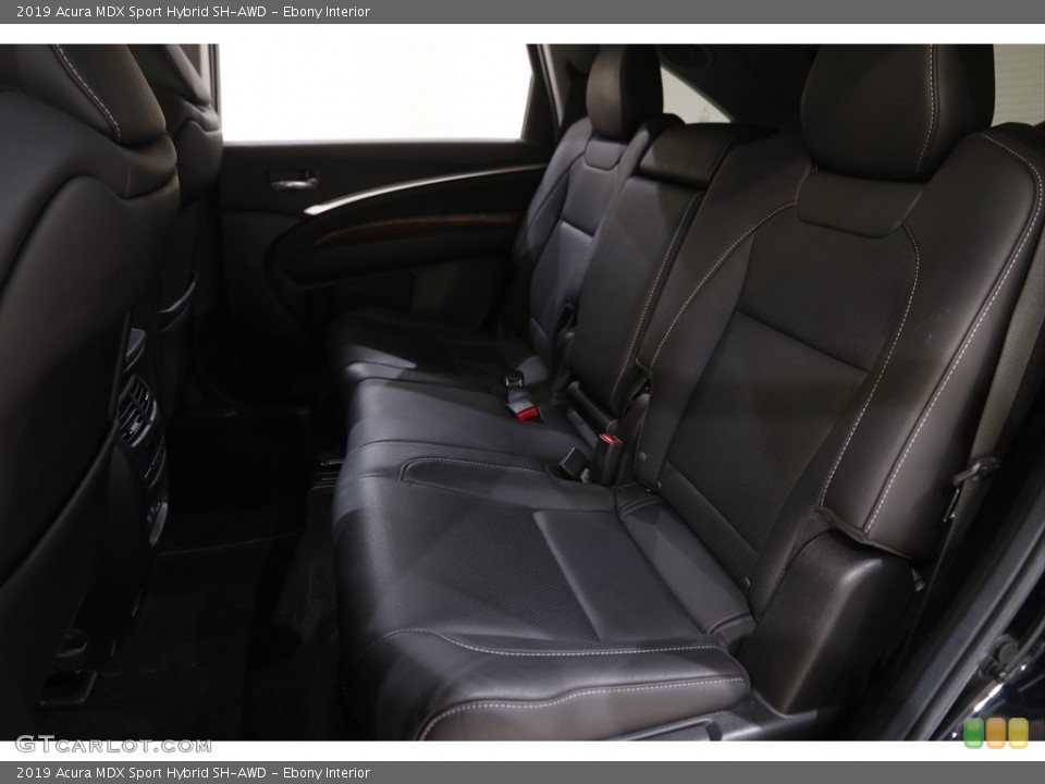 Ebony Interior Rear Seat for the 2019 Acura MDX Sport Hybrid SH-AWD #144385909