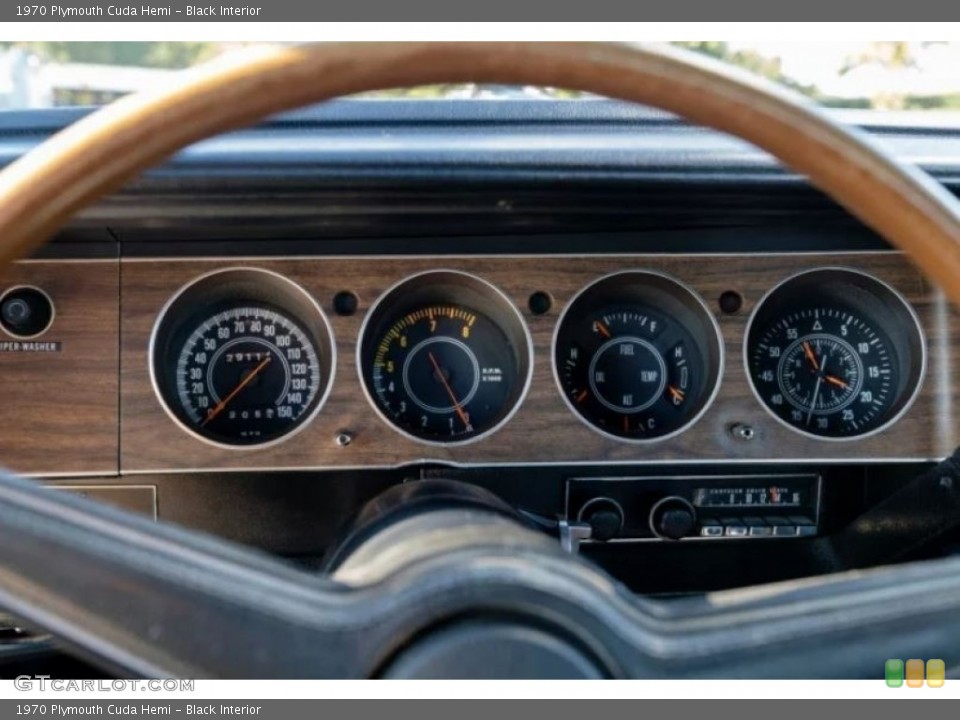 Black Interior Gauges for the 1970 Plymouth Cuda Hemi #144387232