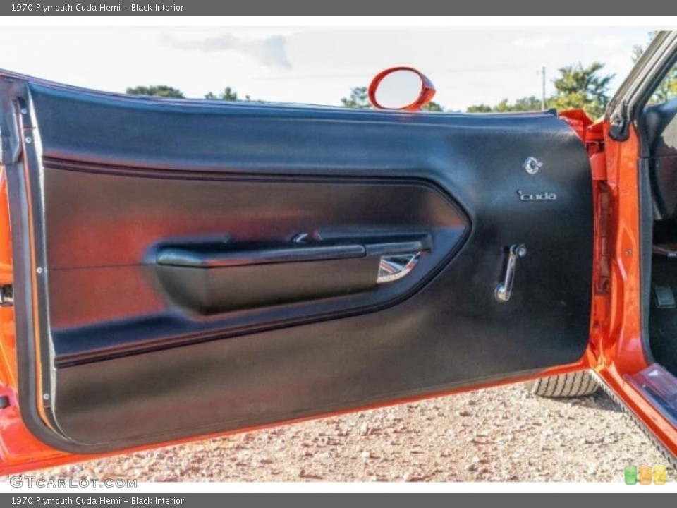 Black Interior Door Panel for the 1970 Plymouth Cuda Hemi #144387257
