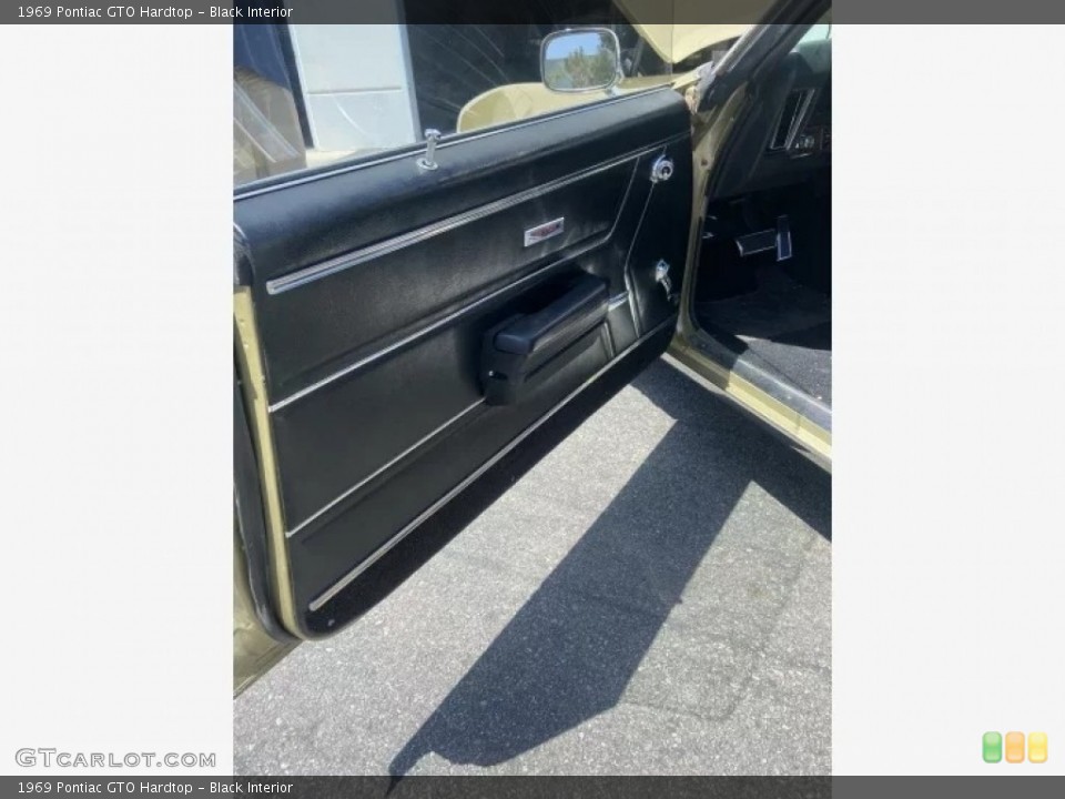 Black Interior Door Panel for the 1969 Pontiac GTO Hardtop #144387628